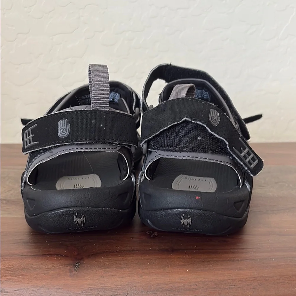 Teva Black and Gray Sport Sandals with Adjustable Straps. 9